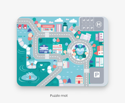 Montessori Wooden City Builder Set